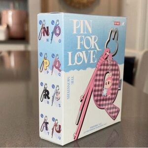 Authentic Pop Mart Labubu "Pin for Love" Letter Pendant - LETTER Q